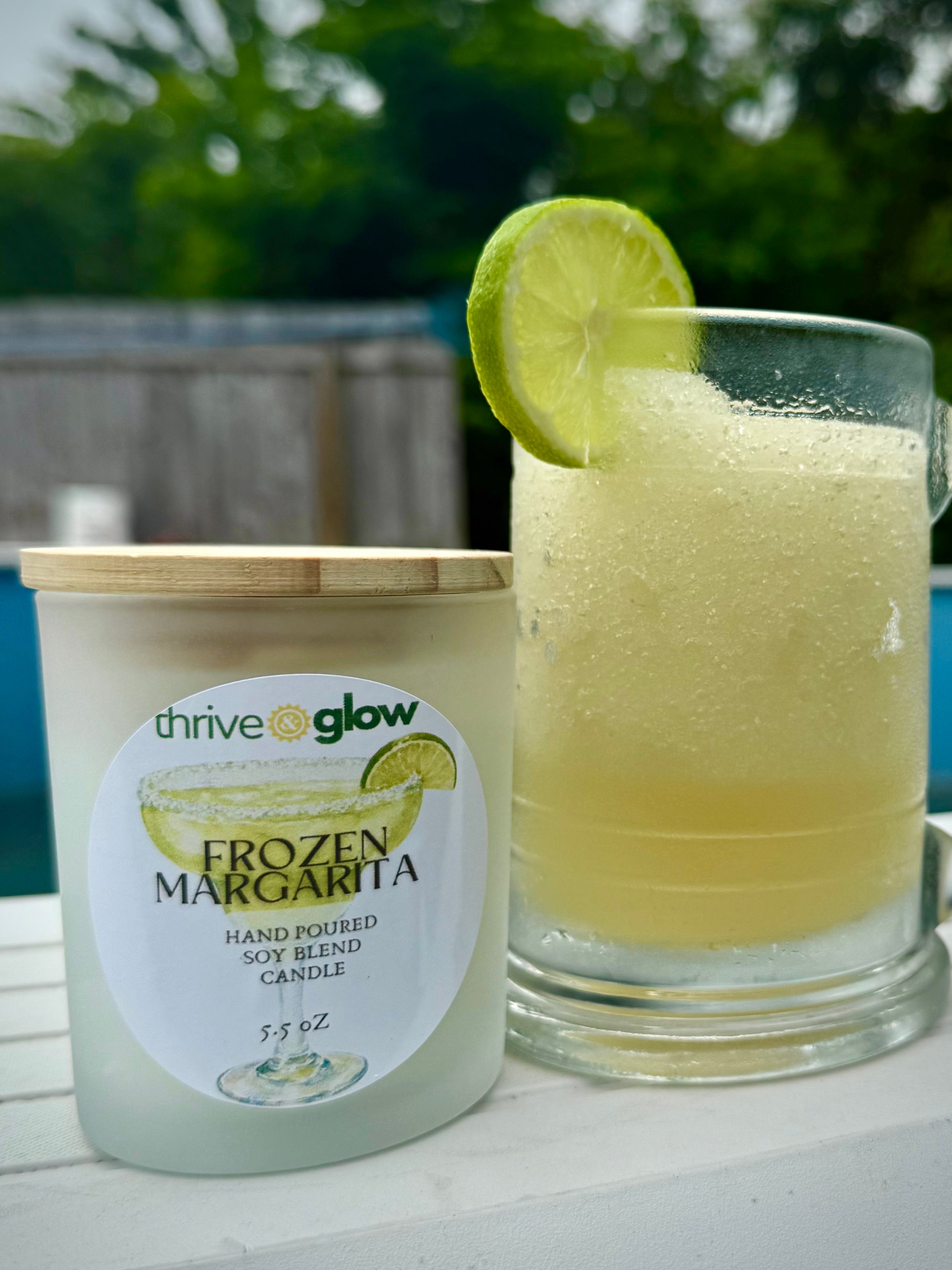 Frozen Margarita Soy Blend Candle (crackling wood wick)
