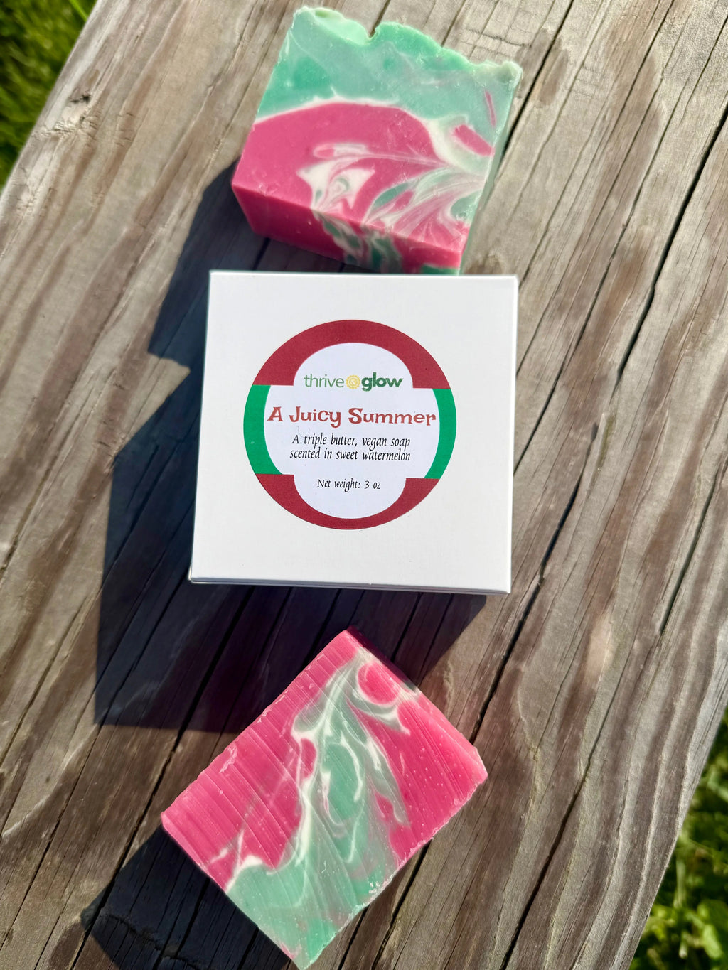 A Juicy Summer Triple Butter Soap (Watermelon Sugar) **Vegan** Thrive and Glow