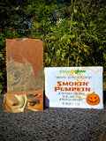 Smokin' Pumpkin Soap (Med Grit, scent notes:  Fresh pumpkin, smoke, incense, oud)
