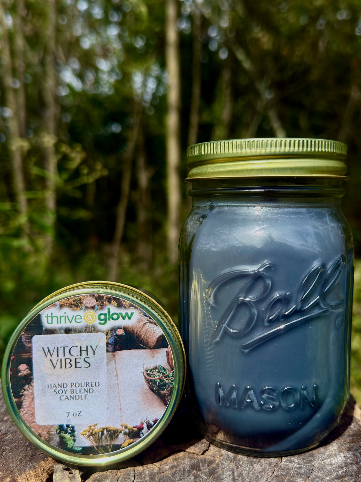 Witchy Vibes (crackling wood wick-- Cedarwood, Patchouli, Cinnamon)