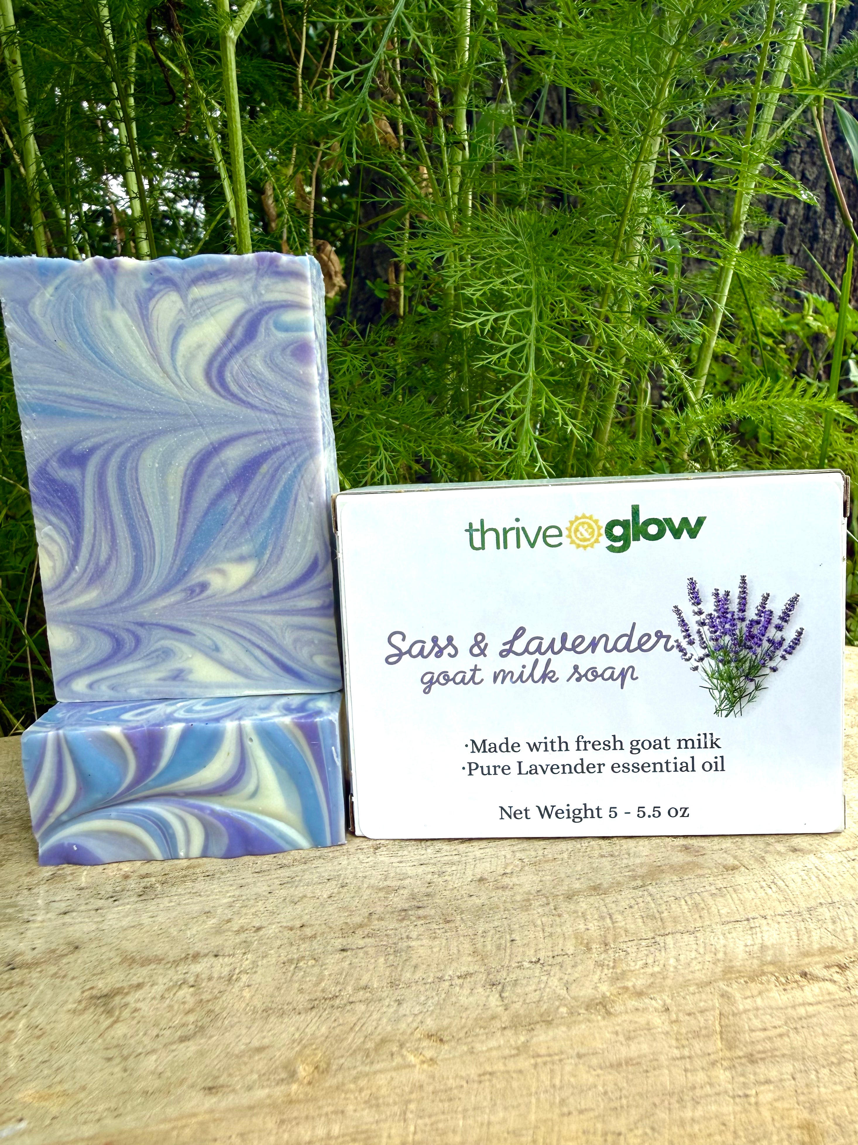 Sass & Lavender goat milk soap