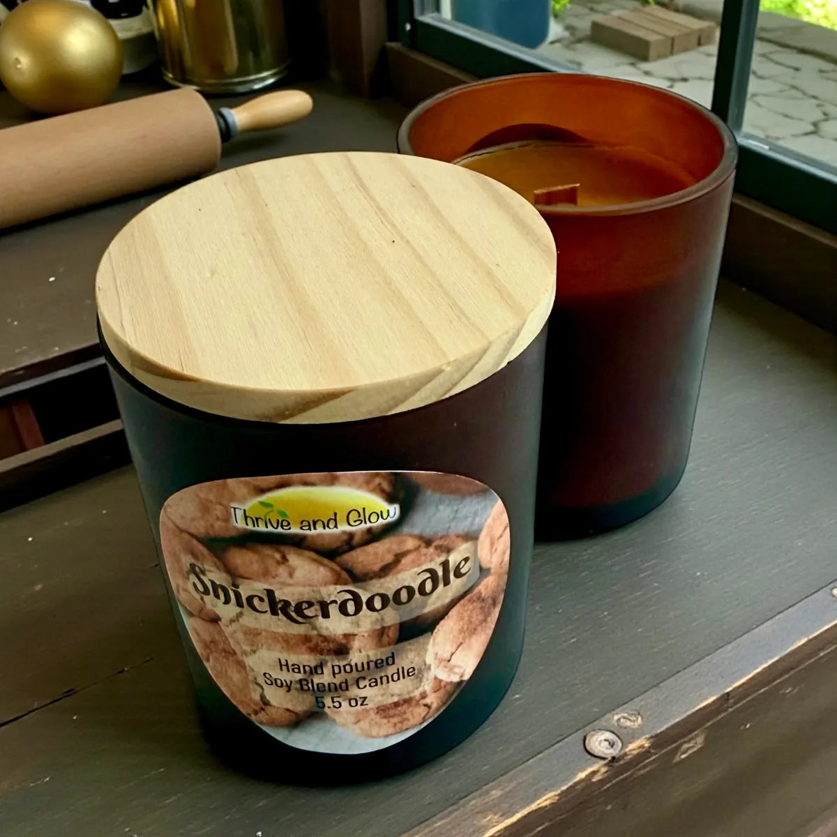 Snickerdoodle Soy Blend Candle (crackling wood wicks)