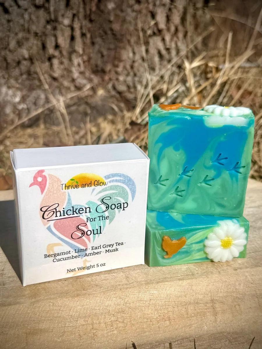 Chicken Soap for the Soul (Bergamot, Lime, Earl Grey Tea, Cucumber, Amber, Musk)