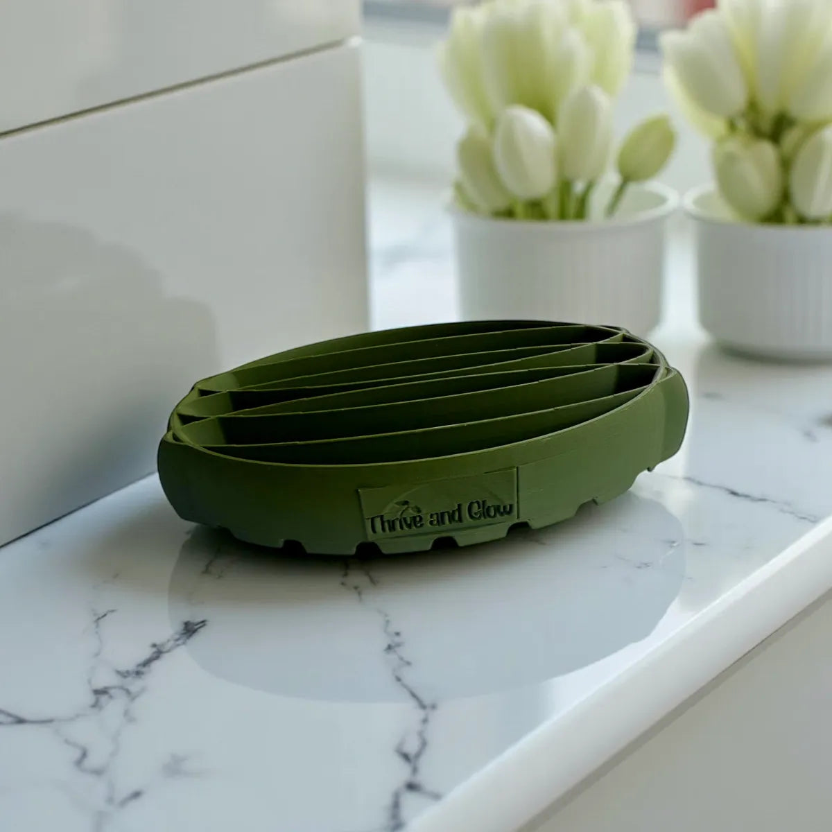 Soap Dishes with TnG logo (designed and printed by Nathan Malick)