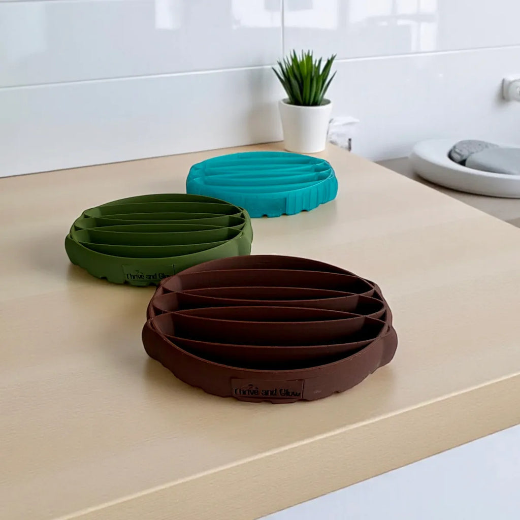 Soap Dishes with TnG logo (designed and printed by Nathan Malick)