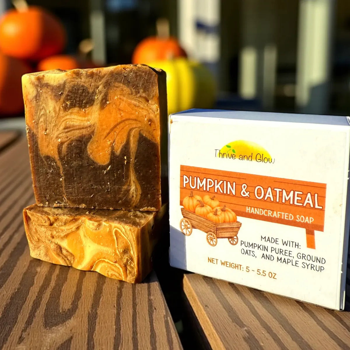 Pumpkin & Oatmeal (with pumpkin purée, ground oats, and maple syrup)