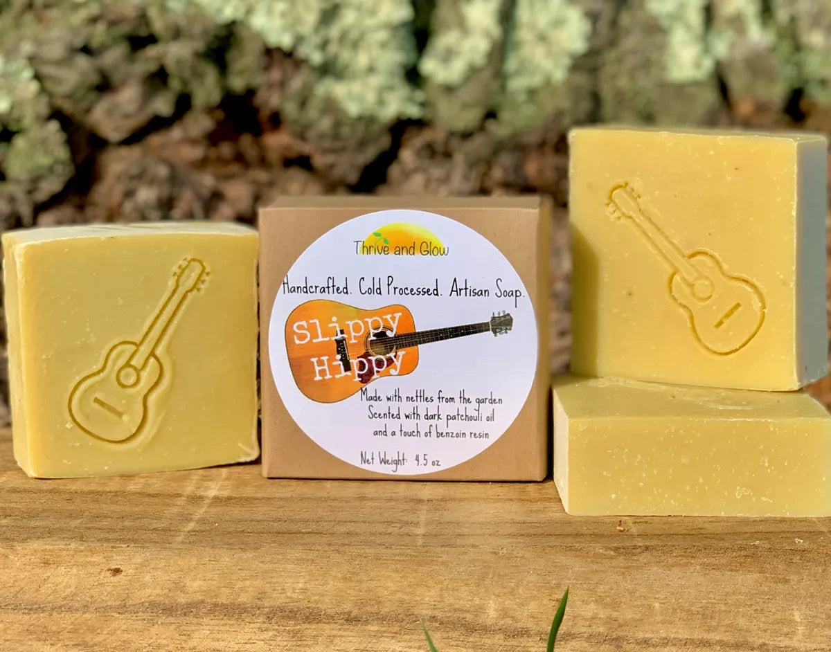Slippy Hippy (Patchouli soap featuring hemp seed oil)